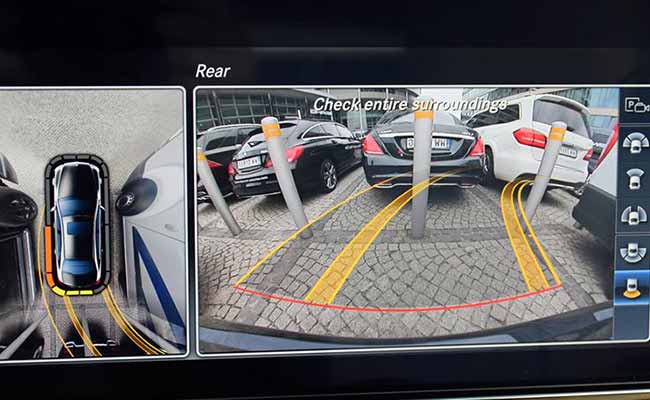 Monitor and camera around the car