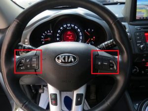 کلید روی فرمان کیا اسپورتیج